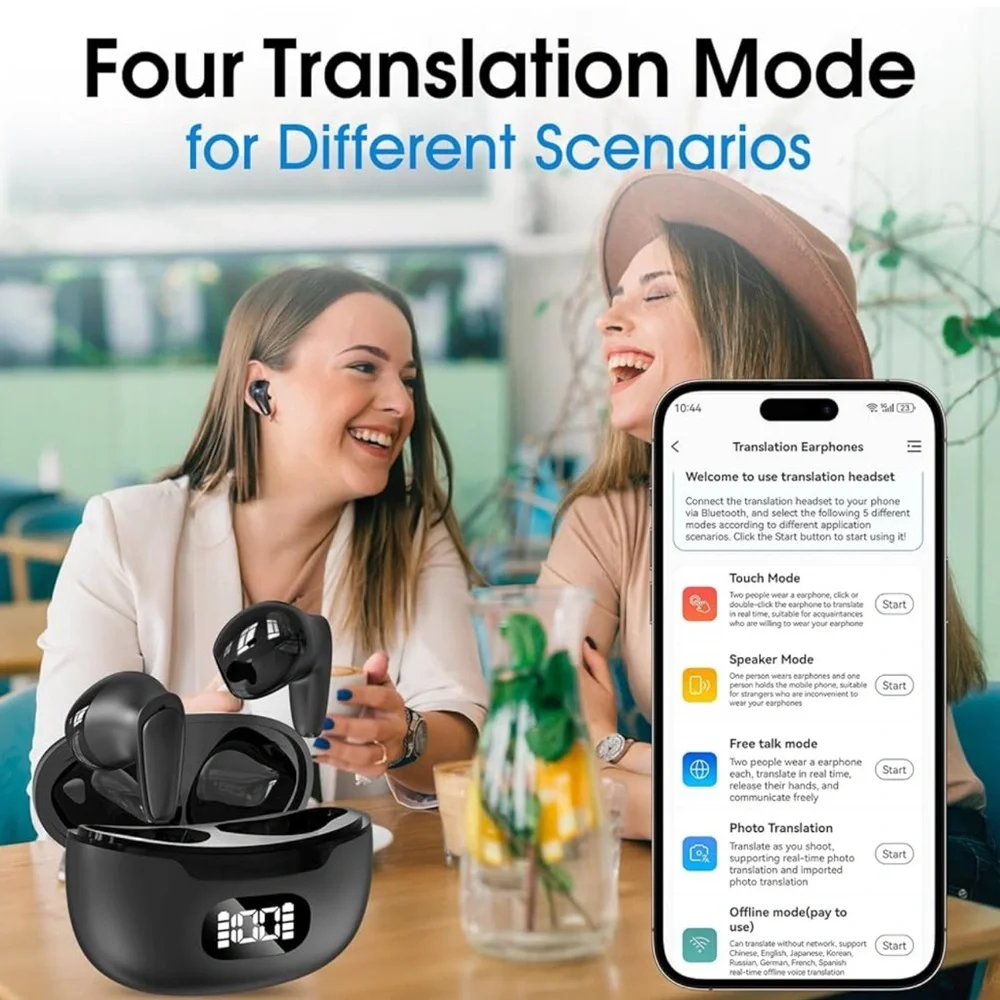 Language translation earbuds